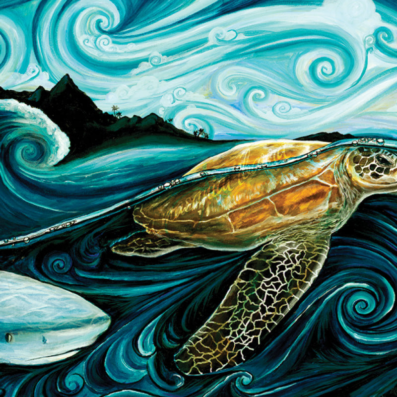 Samoa Legend Of Turtle And Shark – Tanya Masaniai Ibarra Art