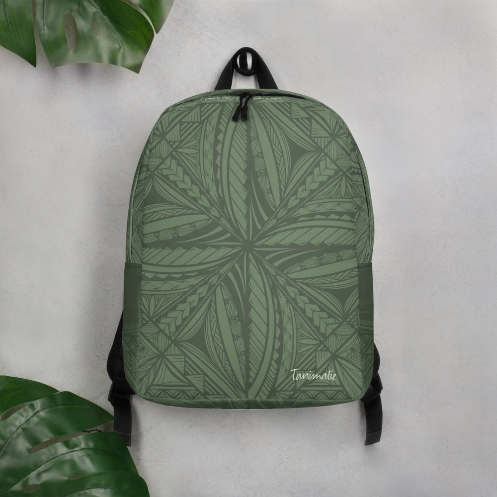 Samoan Tapa Custom Backpack Tanya Masaniai Ibarra Art